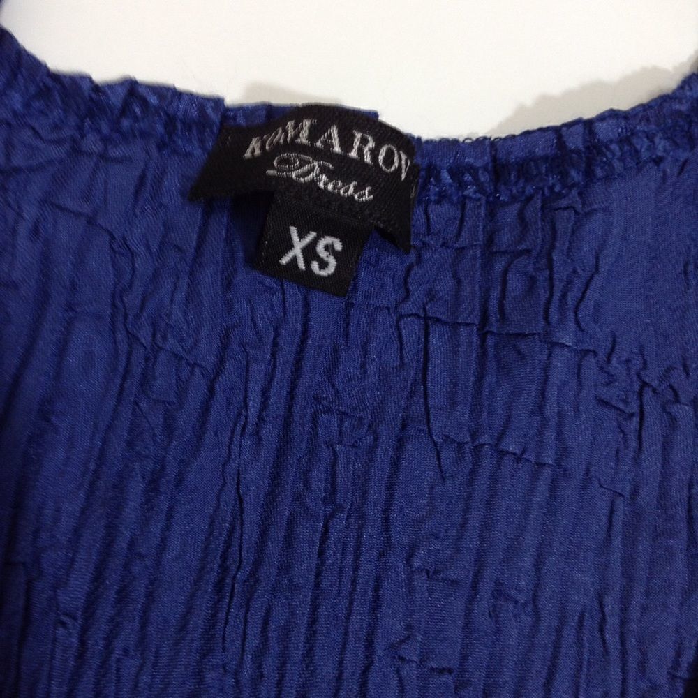 Komarov Blue Sleeveless Embellished Midi Dress Size XS - Picture 8 of 8